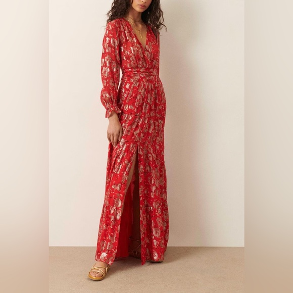 Ba&sh Tilane Red Dress. - Picture 1 of 3